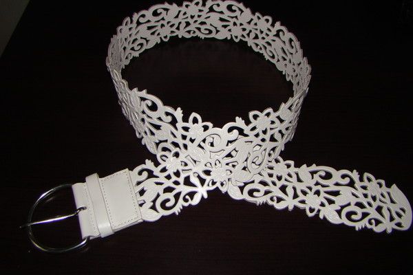 Ceinture Blanche Simple - Taille Unique, Neuf Avec Étiquettes